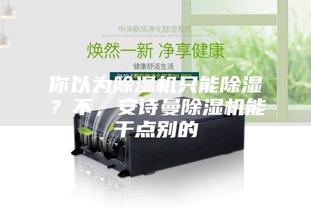你以為除濕機只能除濕？不，安詩曼除濕機能干點別的