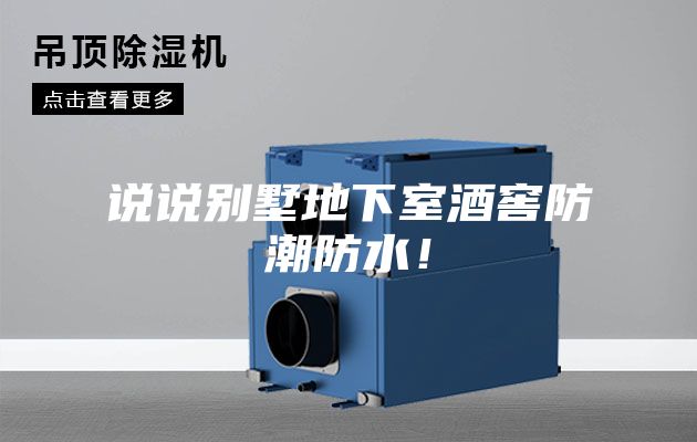 說說別墅地下室酒窖防潮防水！