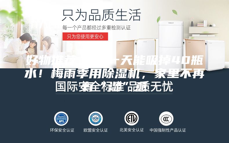 好物推薦 ｜ 一天能吸掉40瓶水！梅雨季用除濕機，家里不再有“濕”意