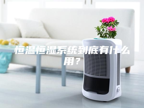 恒溫恒濕系統(tǒng)到底有什么用？