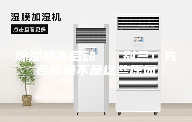 除濕機不啟動   別急！先看看是不是這些原因
