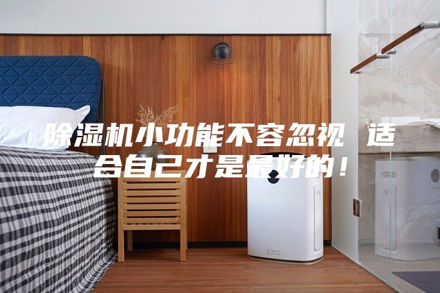 除濕機(jī)小功能不容忽視 適合自己才是最好的！